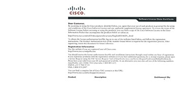 Cisco Licenses Cisco Licenses