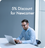 5% Discount for Newcomer