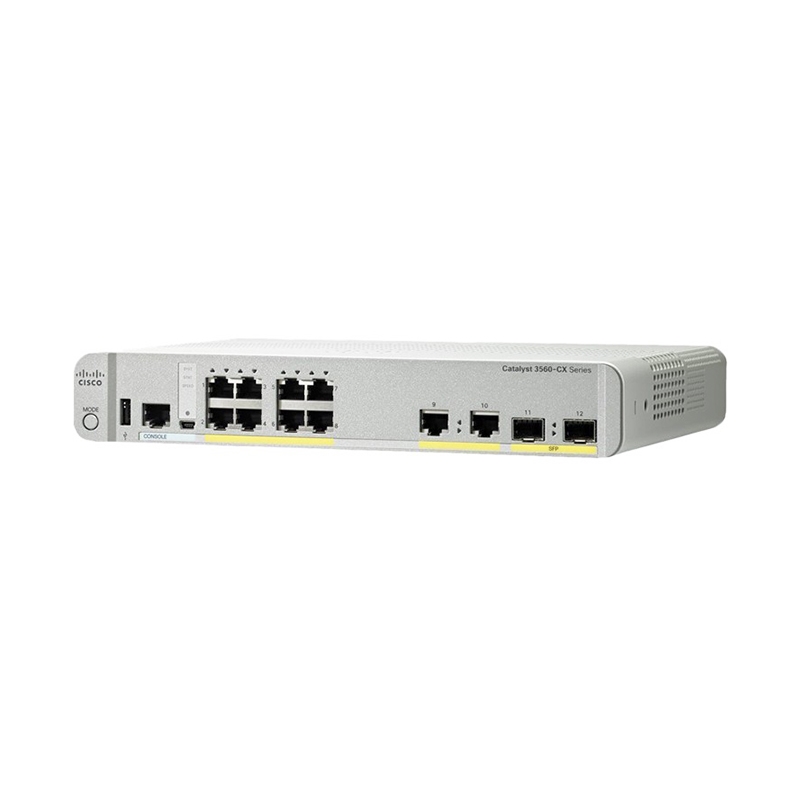 Cisco WS-C3560CX-12PC-S Catalyst 3560-CX 12-Port PoE Switch – IP Base, New Sealed