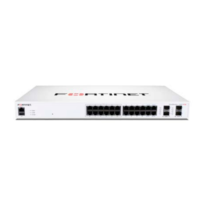 Fortinet FS-124F-FPOE 24-port PoE+ switch
