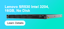 Lenovo SR530, Intel 3204, 8 × 2.5