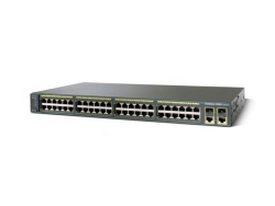 WS-C2960+48TC-L, Cisco Catalyst 2960 Plus Switch, 48x10/100Base-T / 2xSFP / LAN Base
