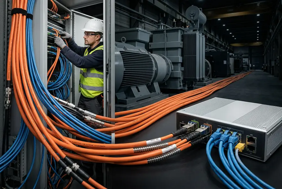 Balancing Fiber and Copper in Harsh Industrial LANs