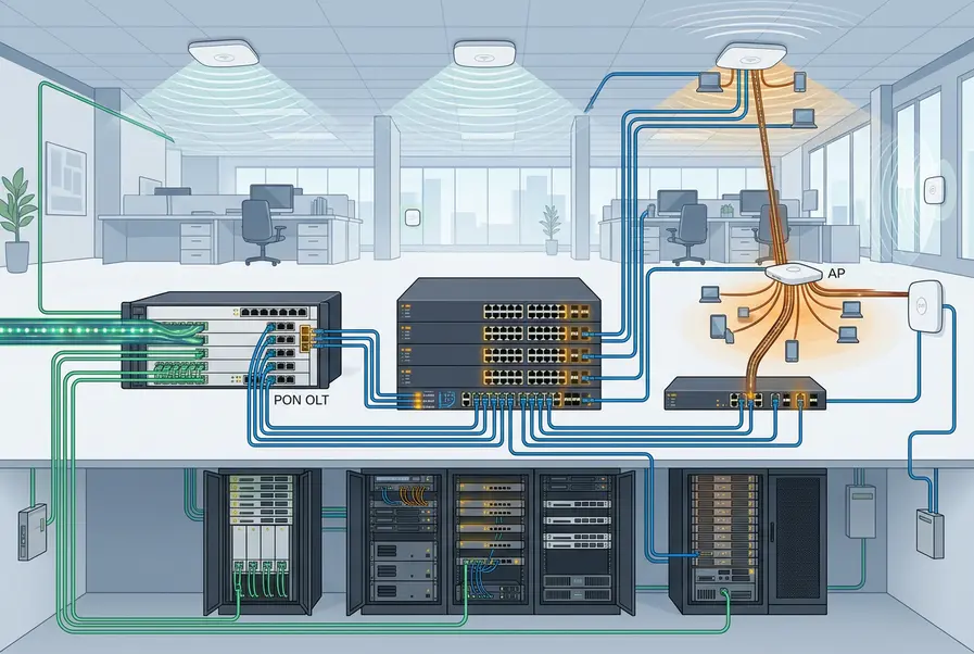 Designing Hybrid Fiber–Ethernet–Wi-Fi Access
