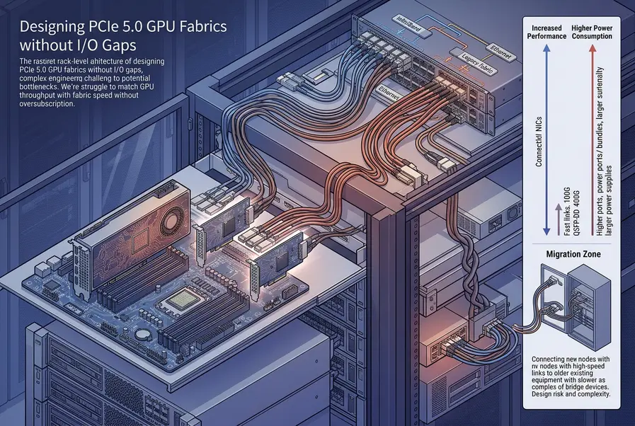 Designing PCIe 5.0 GPU Fabrics Without I/O Gaps