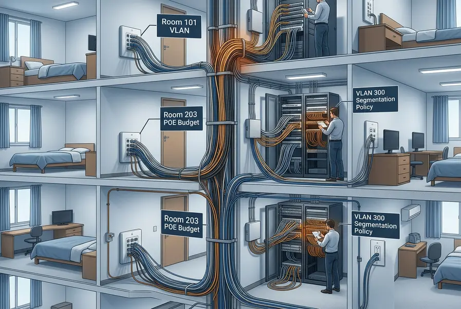 Designing Secure Wired Access for Student Rooms