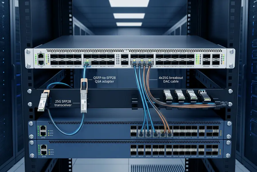 Designing 25G on 100G Ports