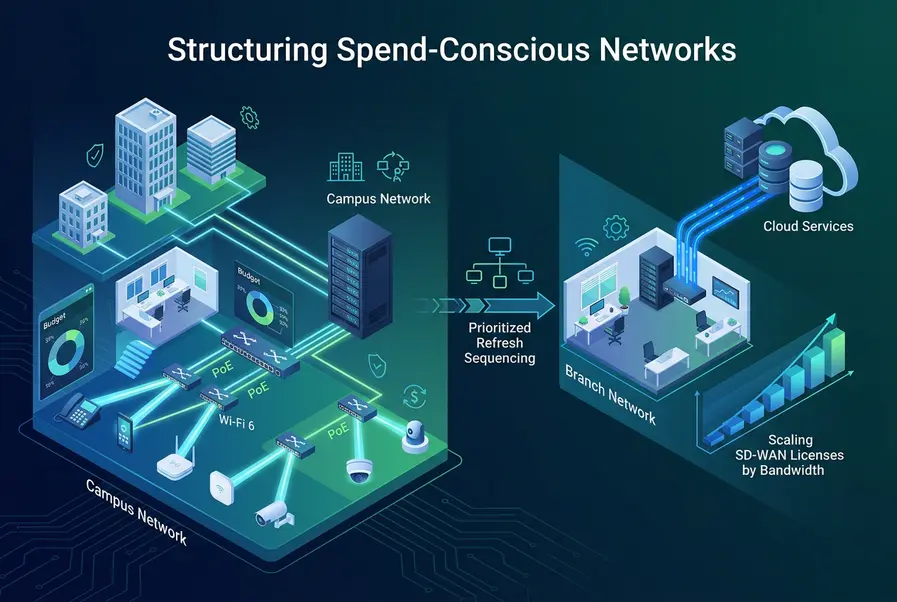 Structuring Spend-Conscious Networks